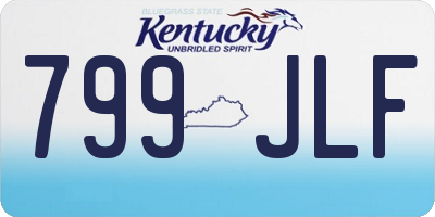 KY license plate 799JLF