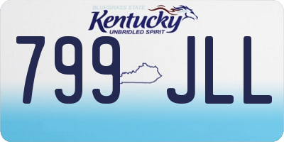 KY license plate 799JLL