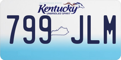 KY license plate 799JLM