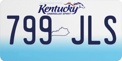 KY license plate 799JLS
