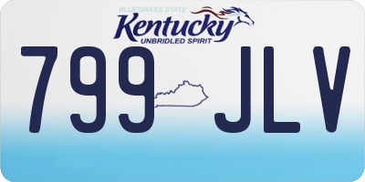 KY license plate 799JLV