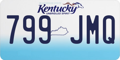 KY license plate 799JMQ