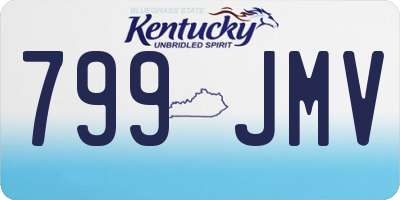 KY license plate 799JMV