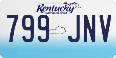 KY license plate 799JNV
