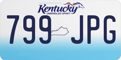 KY license plate 799JPG