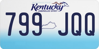 KY license plate 799JQQ