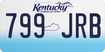 KY license plate 799JRB