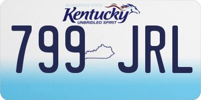 KY license plate 799JRL
