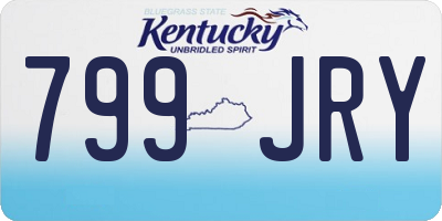 KY license plate 799JRY