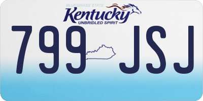 KY license plate 799JSJ