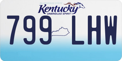 KY license plate 799LHW