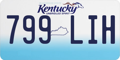 KY license plate 799LIH