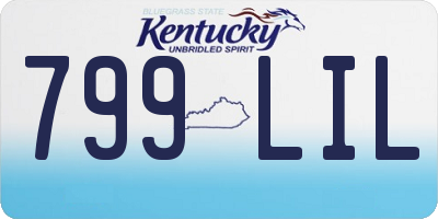 KY license plate 799LIL