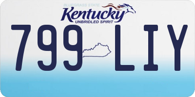 KY license plate 799LIY