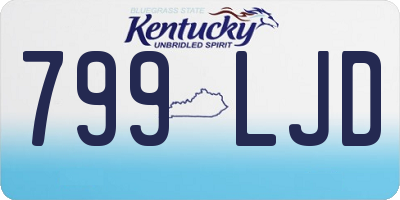 KY license plate 799LJD