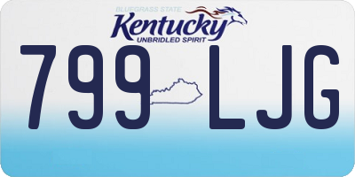 KY license plate 799LJG