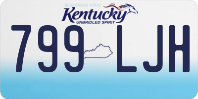 KY license plate 799LJH