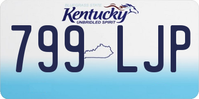KY license plate 799LJP