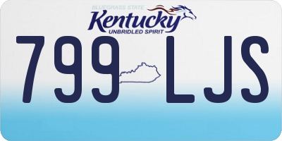 KY license plate 799LJS