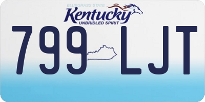 KY license plate 799LJT