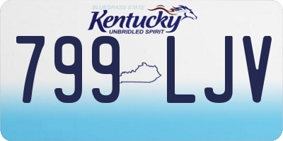 KY license plate 799LJV