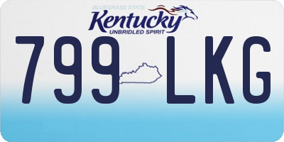 KY license plate 799LKG