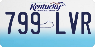 KY license plate 799LVR