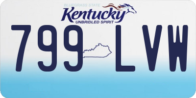 KY license plate 799LVW