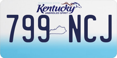 KY license plate 799NCJ