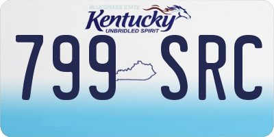 KY license plate 799SRC