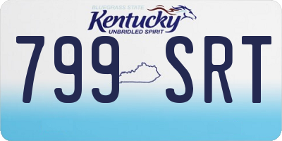 KY license plate 799SRT