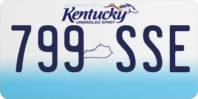 KY license plate 799SSE
