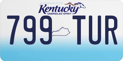 KY license plate 799TUR