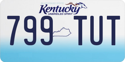 KY license plate 799TUT