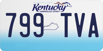 KY license plate 799TVA
