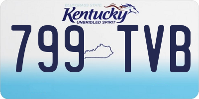 KY license plate 799TVB