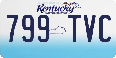 KY license plate 799TVC