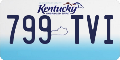 KY license plate 799TVI