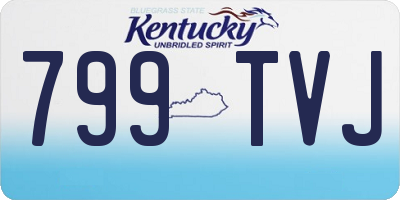 KY license plate 799TVJ