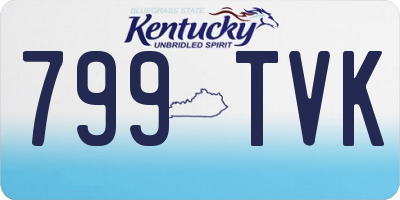KY license plate 799TVK