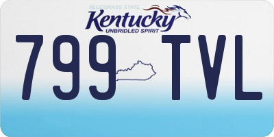 KY license plate 799TVL