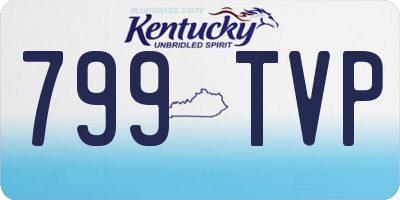 KY license plate 799TVP