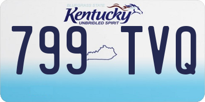 KY license plate 799TVQ