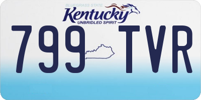 KY license plate 799TVR
