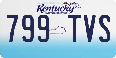 KY license plate 799TVS