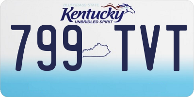 KY license plate 799TVT