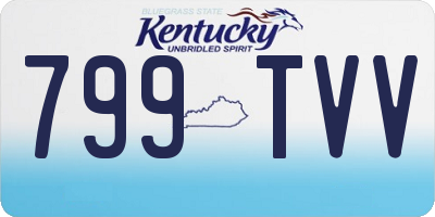 KY license plate 799TVV
