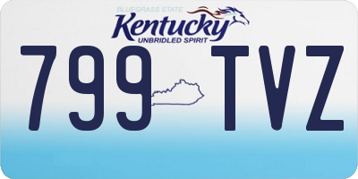 KY license plate 799TVZ