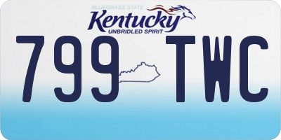 KY license plate 799TWC