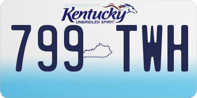 KY license plate 799TWH